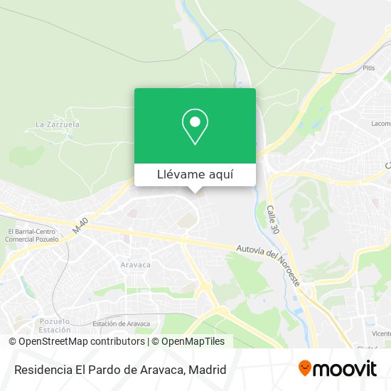 Mapa Residencia El Pardo de Aravaca