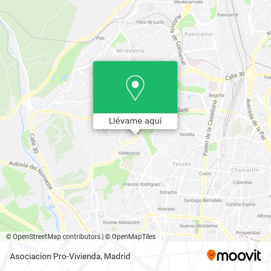 Mapa Asociacion Pro-Vivienda