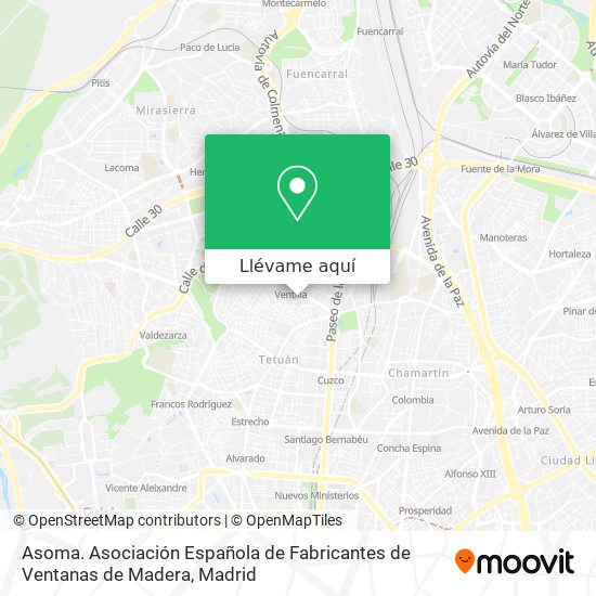 Mapa Asoma. Asociación Española de Fabricantes de Ventanas de Madera