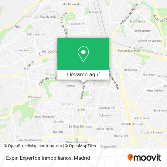 Mapa Expin Expertos Inmobiliarios