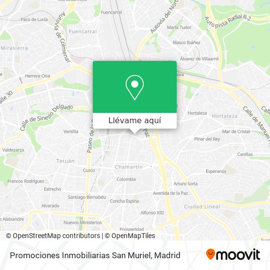 Mapa Promociones Inmobiliarias San Muriel