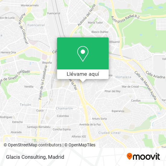 Mapa Glacis Consulting