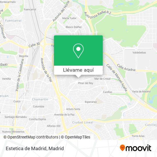 Mapa Estetica de Madrid