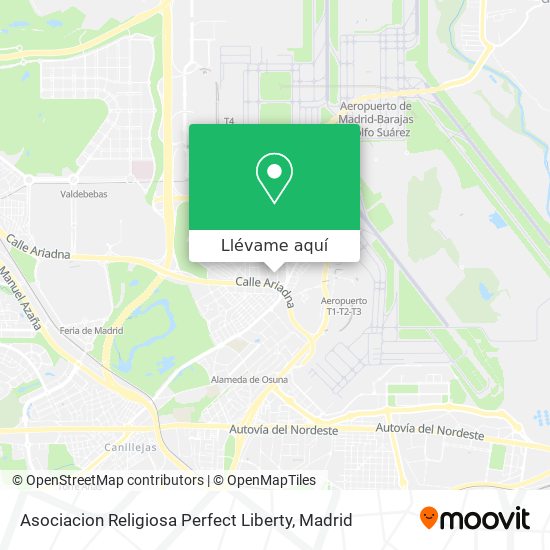 Mapa Asociacion Religiosa Perfect Liberty