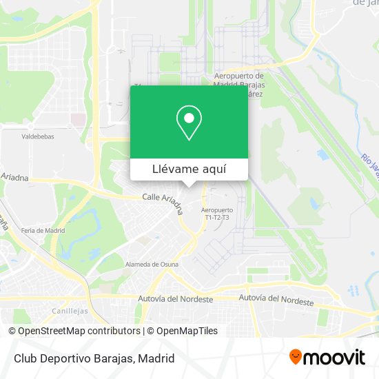 Mapa Club Deportivo Barajas