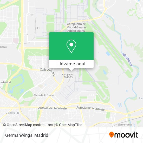 Mapa Germanwings