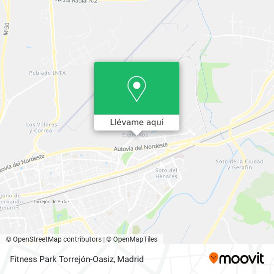 Mapa Fitness Park Torrejón-Oasiz