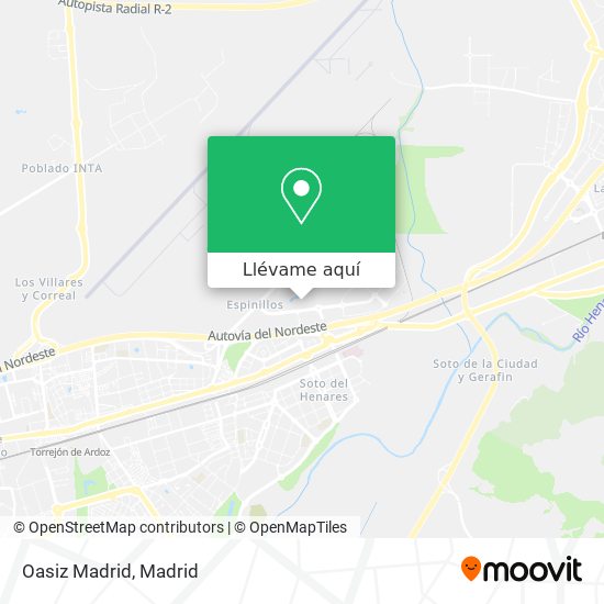 Mapa Oasiz Madrid