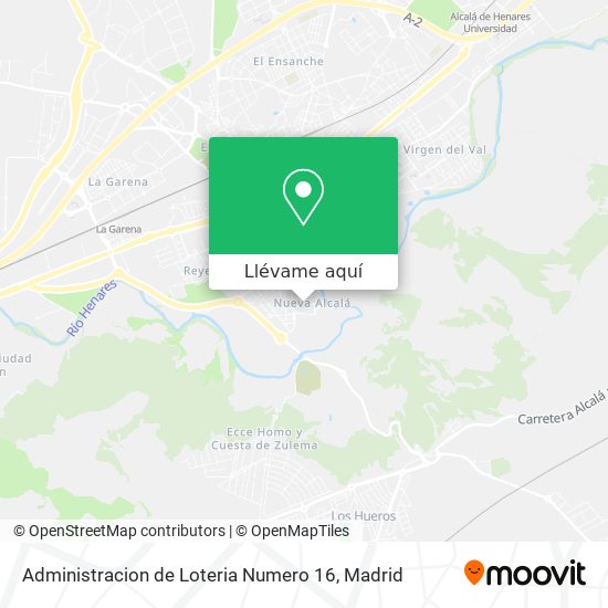 Mapa Administracion de Loteria Numero 16