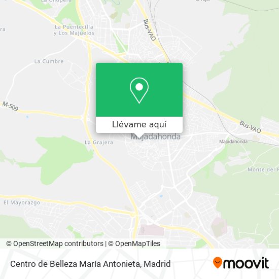 Mapa Centro de Belleza María Antonieta