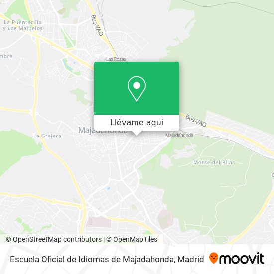 Mapa Escuela Oficial de Idiomas de Majadahonda