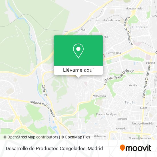 Mapa Desarrollo de Productos Congelados