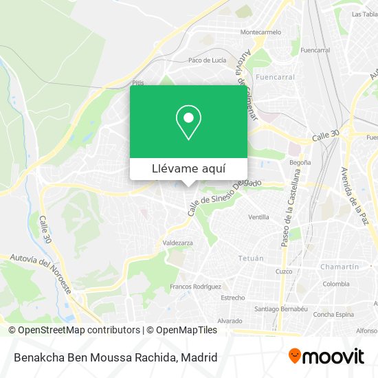 Mapa Benakcha Ben Moussa Rachida