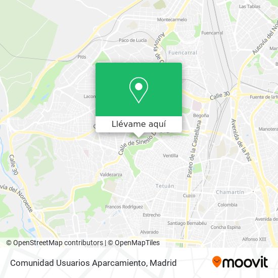 Mapa Comunidad Usuarios Aparcamiento
