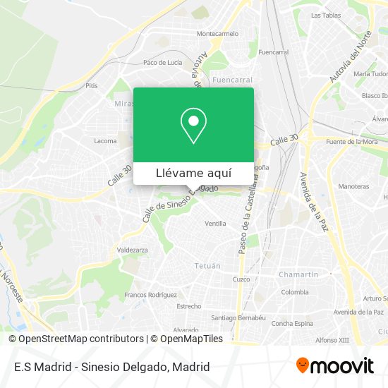 Mapa E.S Madrid - Sinesio Delgado