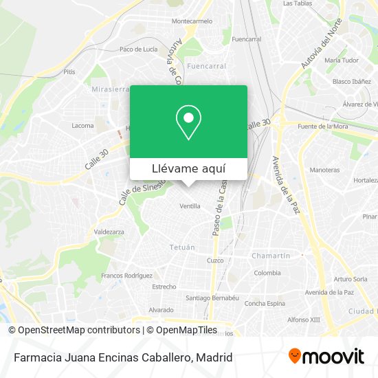 Mapa Farmacia Juana Encinas Caballero