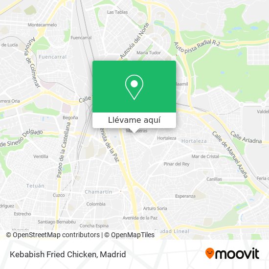 Mapa Kebabish Fried Chicken