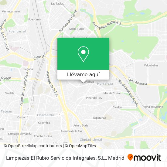 Mapa Limpiezas El Rubio Servicios Integrales, S.L.