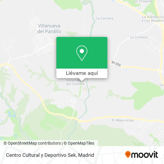 Mapa Centro Cultural y Deportivo Sek