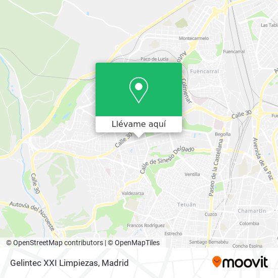 Mapa Gelintec XXI Limpiezas
