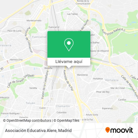 Mapa Asociación Educativa Alere