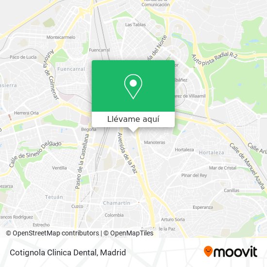 Mapa Cotignola Clinica Dental