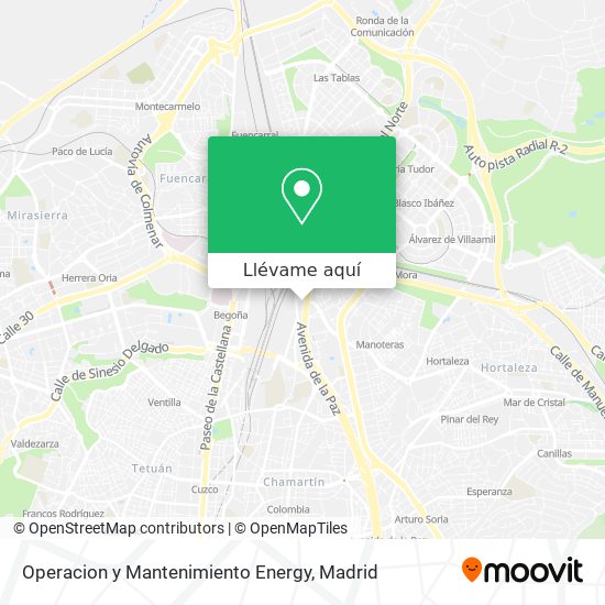 Mapa Operacion y Mantenimiento Energy