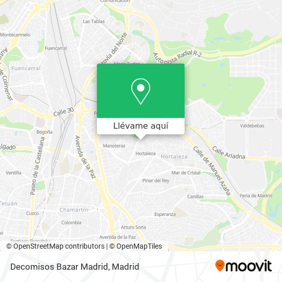 Mapa Decomisos Bazar Madrid
