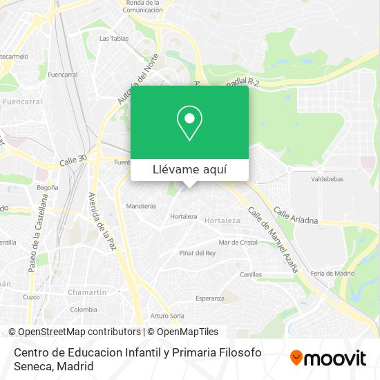 Mapa Centro de Educacion Infantil y Primaria Filosofo Seneca