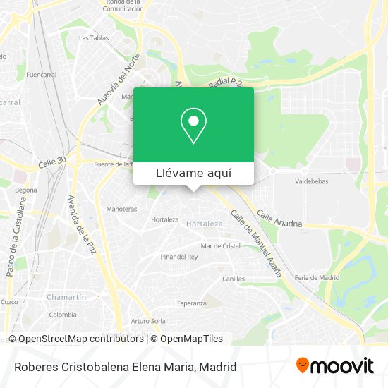 Mapa Roberes Cristobalena Elena Maria