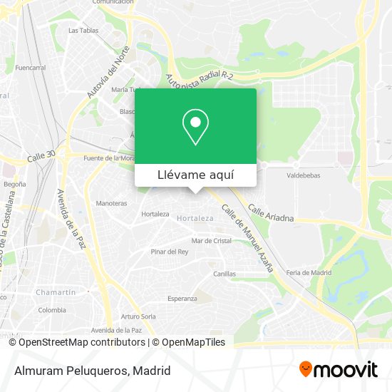 Mapa Almuram Peluqueros