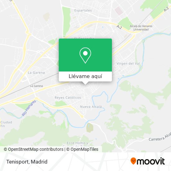 Mapa Tenisport