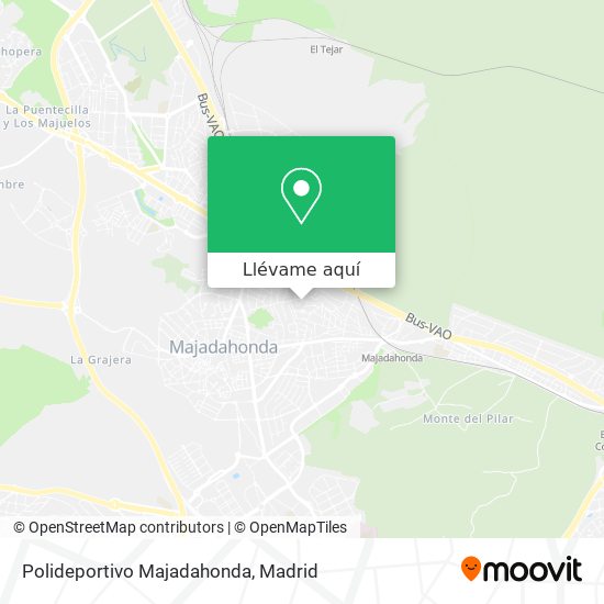 Mapa Polideportivo Majadahonda