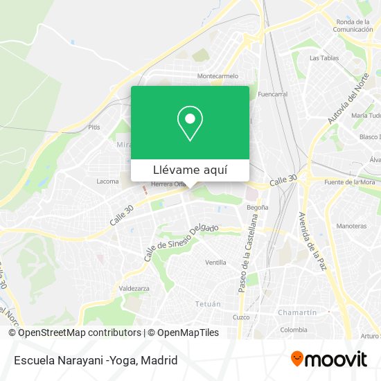 Mapa Escuela Narayani -Yoga