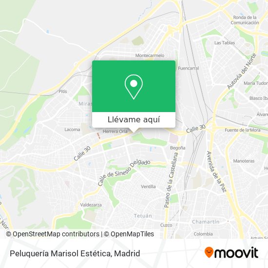 Mapa Peluquería Marisol Estética