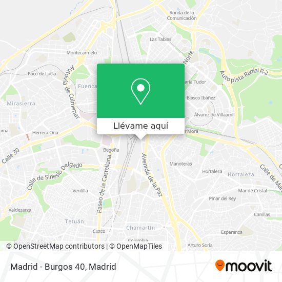 Mapa Madrid - Burgos 40