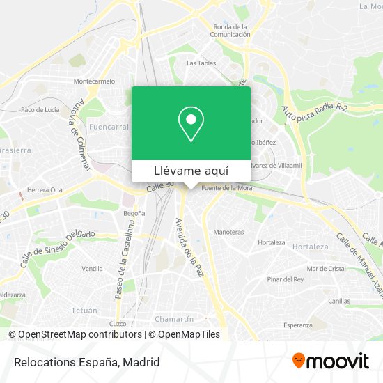 Mapa Relocations España