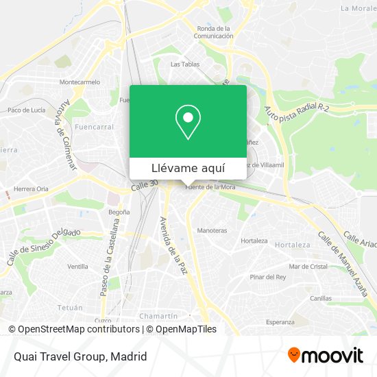 Mapa Quai Travel Group