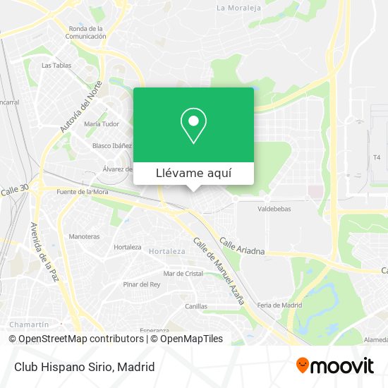 Mapa Club Hispano Sirio