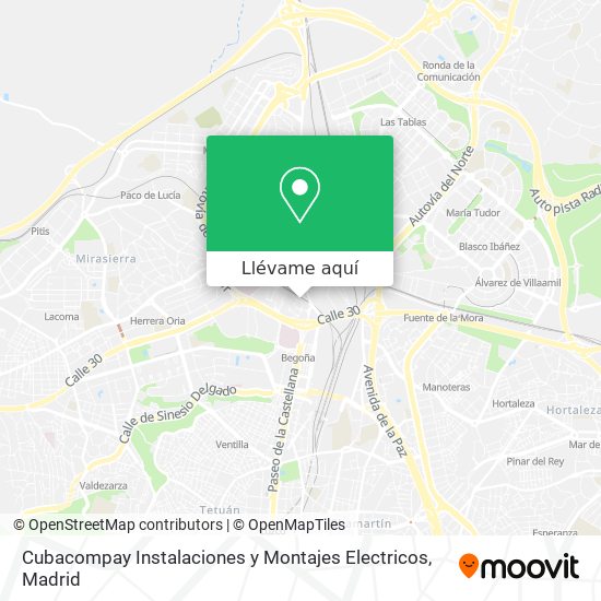 Mapa Cubacompay Instalaciones y Montajes Electricos