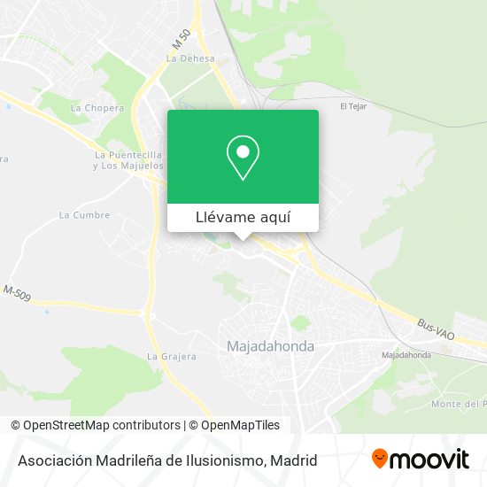 Mapa Asociación Madrileña de Ilusionismo