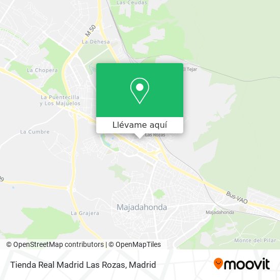 Mapa Tienda Real Madrid Las Rozas