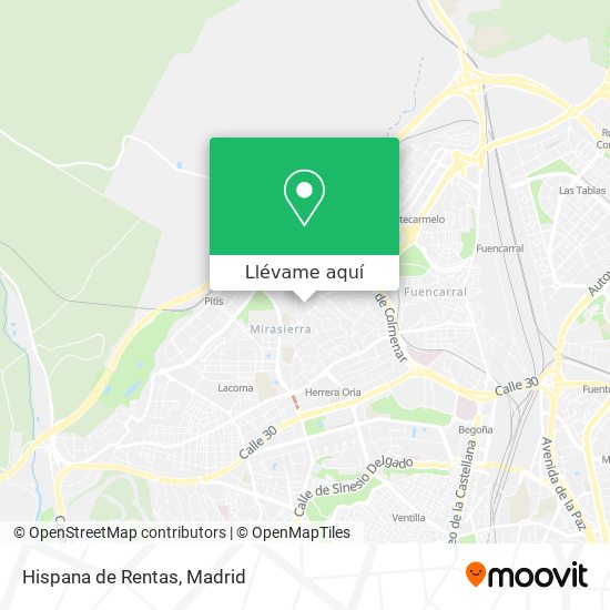 Mapa Hispana de Rentas