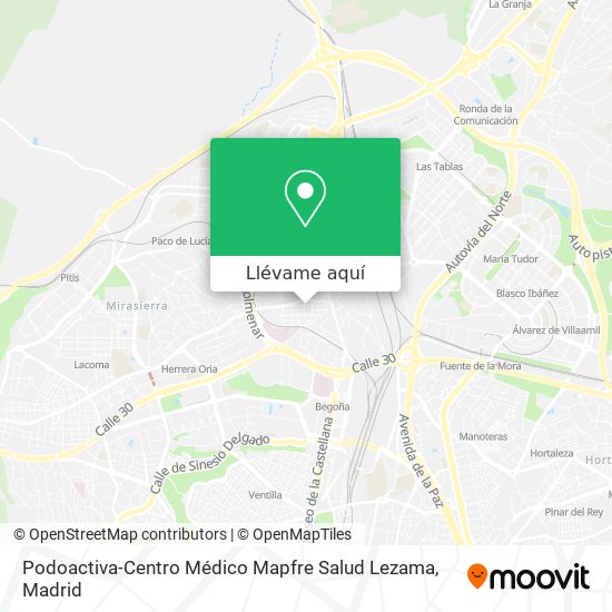 Mapa Podoactiva-Centro Médico Mapfre Salud Lezama