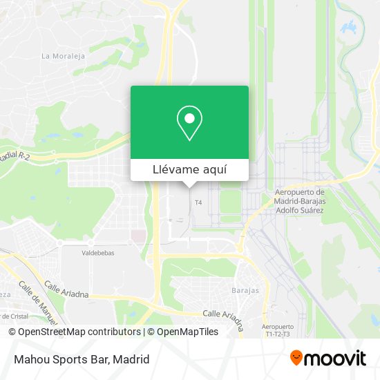 Mapa Mahou Sports Bar