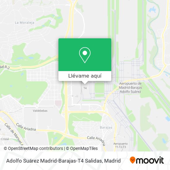Mapa Adolfo Suárez Madrid-Barajas-T4 Salidas