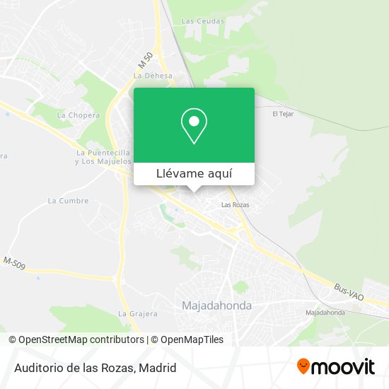 Mapa Auditorio de las Rozas
