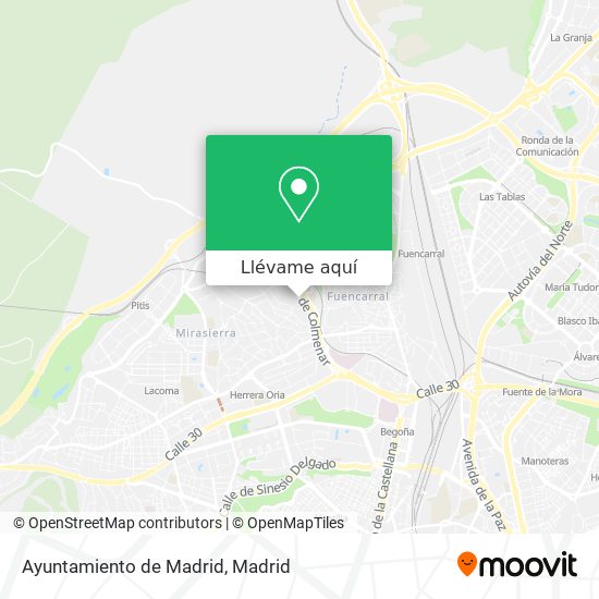 Mapa Ayuntamiento de Madrid