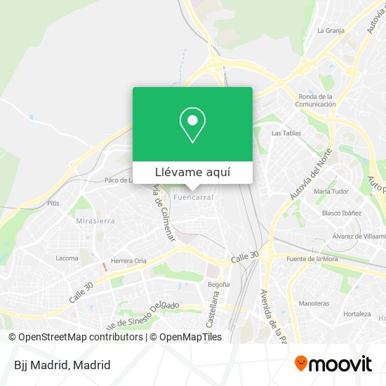 Mapa Bjj Madrid