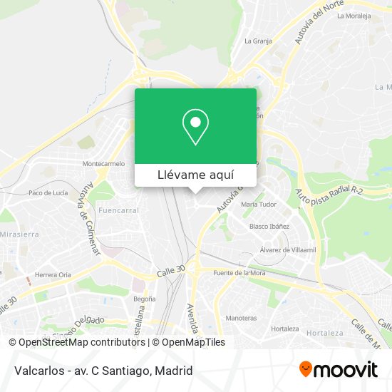 Mapa Valcarlos - av. C Santiago